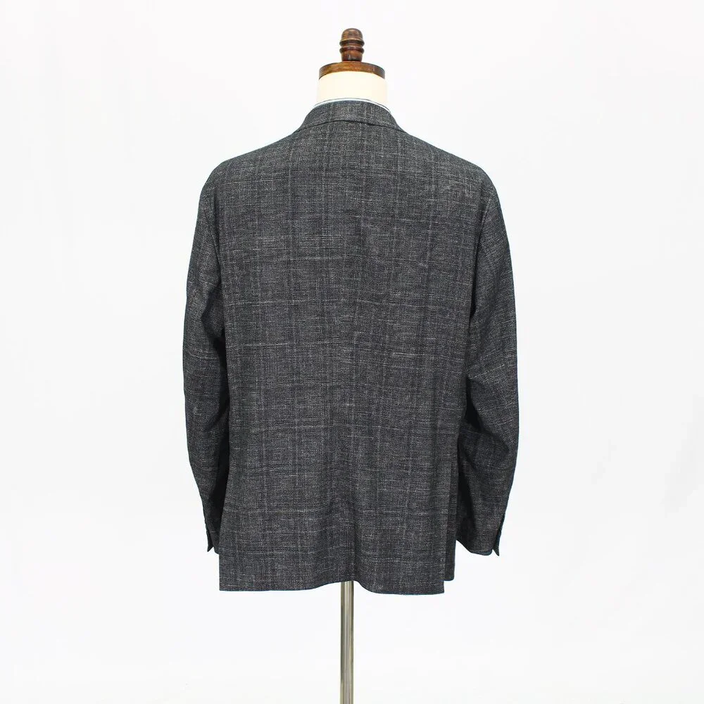 Michael Kors 44L Gray Check 3-Button Sport Coat Blazer Jacket P551